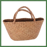 (ZYEX) Casual Straw Bag Natural Wicker Tote Bags Women Braided Handbag For Garden Handmade Mini Wove