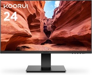 Koorui จอภาพ24นิ้ว Full HD 1080P VA LED Computer Monitor 75Hz FHD 1920x1080 Ultra Slim Desktop PC Mo