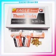24box Eagle Thumbtacks Gold Thumb Tacks Push Pin