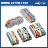 MIRCOE 32A Quick Wire Connector Universal Wiring Cable Connector Mini Termal Block 1 in 1 out 2 in 2 out 3 in 3 out 4 in 4 out 5 in 5 out Wire Splitter