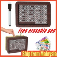 [Local delivery in Malaysia] Money Box Piggy Bank Wood Money Bank, Reusable Money Box With Saving Go