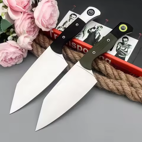 BM 4010BK Steel Straight Knife D2 Blade G10 Handle High Hardness Survival Portable Self-defense Cutt