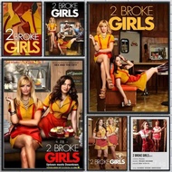 2 Broke Girls TV Series Poster HD Artist Print Bedroom Home Wall Decor,No Frame Canvas Painting Gift