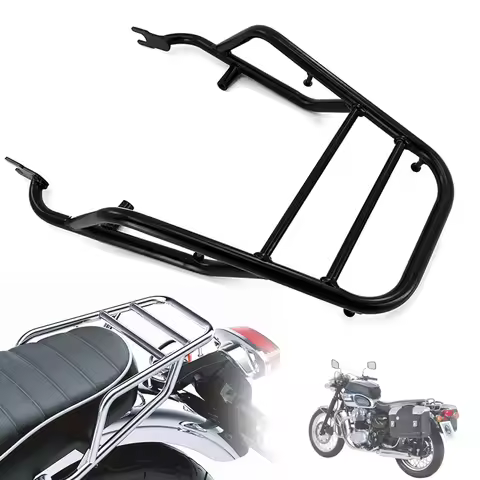 Fit for KAWASAKI W400 W650 W800 W 400 650 800 Motorcycle Rear Luggage Rack Carrier Shelf Black / Sil