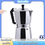 E7G-Stovetop Espresso Maker Coffee Pot for Great Flavored Espresso for Electric Ceramic Stovetop