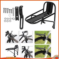 [PrettyiaSG] Bike Front Carrier Rack, Mountain Bike Front Rack Carrier Luggage Shelf Bracket Aluminum Alloy Bracket for