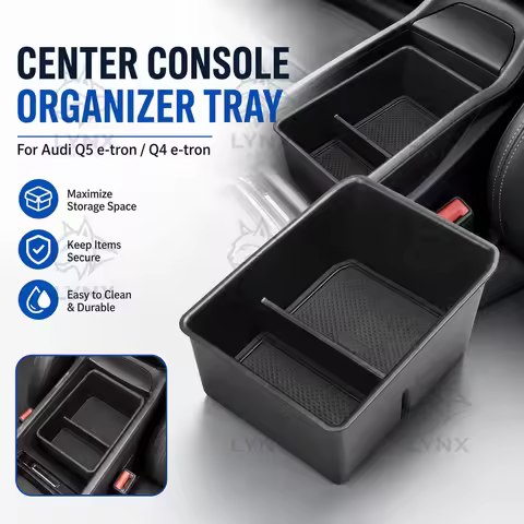 Audi e-tron Console Tray For Audi Q5 e-tron / Q4 e-tron Center Console Armrest Storage Box Organizer