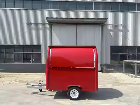 Trailer in China Camper Cart Hamburger Pizza Cotton Candy Food Cart