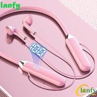 LANFY Bluetooth Earphone, Waterproof Bluetooth Wireless Headphones, Wire Game Headset With Microphone Aluminum Alloy Bilateral Stereo Neckband Headphones Phone