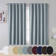 Langsir Tingkap Murah Curtain Semi Blackout Kain Langsir Pintu Door Curtains blinds plain colour win