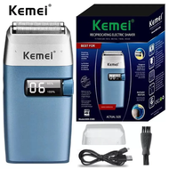 Kemei เครื่องโกนหนวดแบบไร้สายใบมีดแฝดลูกสูบเครามีดโกน 2in1​ โกนหนวด &amp;​ กันจอน เครื่องโกนหนวดไฟฟ้า เครื่องโกนหนวดแบบชาร์จ​ไฟ รุ่น Km-3385