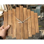 KAYU Classic Wall clock/ retro Wall clock/ Teak Wood Wall clock/ aesthetic Wall clock/ wooden clock