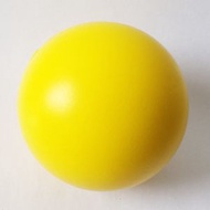 慢回彈海綿減壓球 發洩舒壓 PU握力球 康復訓練 實心減壓玩具- 圓球 黃色6cm 均碼