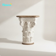 footful Vintage-Inspired Console Table with Carved Base Distressed Furniture Sturdy Versatile for Ha