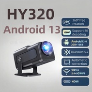HY320 Pro Mini Projector Android 13.0 4K WiFi Portable LCD Home Theater Smart Projector