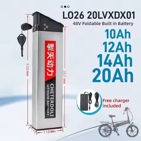 48V 20Ah 12Ah Foldable Built In Battery For LO26 20LVXDX01 FX-01 R5s DCH 006 500W 750W 18650 Lithium