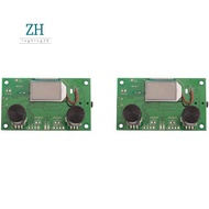 2 Pieces Digital FM Receiver Module, Radio Receiver Module Digital Stereo Board LCD Display  PLL 76.