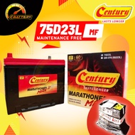 Century Marathoner Max 75D23L (55D23L) Car Battery Kereta Bateri Proton Exora Preve Toyota Vellfire 