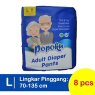 popoku pampers dewasa celana L 8