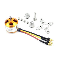TECHCHIP-4 Pcs 2212 2200KV Brushless Motor with Mounts 6T for DIY RC Aircraft Plane Multi-Copter Qua