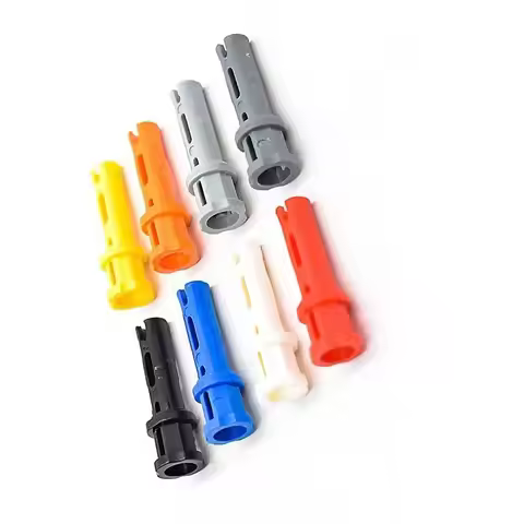 10PCS 32054 Technical Pin 3L with Friction Ridges and Stop Bush Compatible with Block Moc City Parts