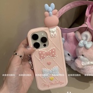 Cute Three-Dimensional Lying Mouse Melody for Iphone16 Apple 15 Phone Case 14 Silicone 13 New 12 Q4J
