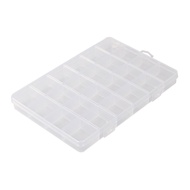SQUARE Jewelry Storage Box Grid Box 24 Slots - Transparent