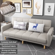 Ready Stock New 3/4-Seater Fabric Sofa Bed 2 in 1 Foldable Sofa Bed Modern Sofa Home Furniture/Kerusi Sofa Dilipat折叠沙发