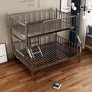 Low Low Bunk Double Bed High Low Stainless Steel Bunk Bed Bed Child Mother 304 Extra Simple Iron Fra
