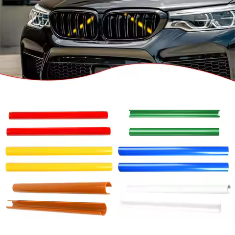Car Front Grille Trim Strips Grill V Brace For BMW E60 E65 E66 Automobile Sport Styling Decoration A