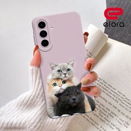 HP Samsung A17 5G 2025 Case - Elloraa.id - Samsung A17 5G Case - Cats Case Motif - Phone Protector -