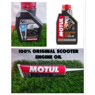 ##COMBO SALE##MOTUL SCOOTER ENGINE OIL 4T SCOOTER POWER 5W40 AND GP MATIC 10W40 GEAR OIL MOTUL SCOOTER