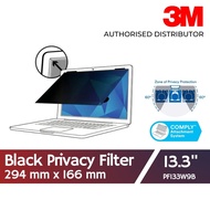 3M Privacy Filter for 13.3 in Widescreen Laptop - Standard Fit with COMPLY™ Attachment System PF133W