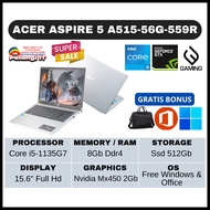 BARU ! Laptop Acer Gaming A515-56G-559R Core i5-1135G7 Ram 8Gb Ssd 512Gb 15.6" Nvidia Mx450 2Gb