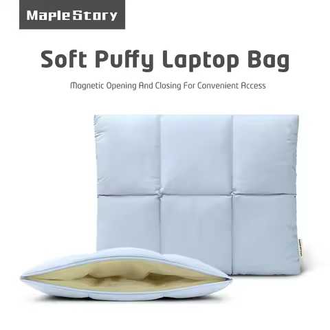 Comfortable Puffy Laptop Sleeve 13.3 14 15.6 16Inch,For MacBook Air M3 2024 M2 M1, MacBook Pro M4 Pr