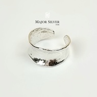 แหวนใบไม้ ลายธรรมชาติ / แหวนเงินแท้925 แหวนเปิดใส่ได้ size 515355 แหวนเงินแท้100 Major Silver