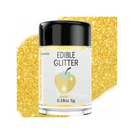 Gold Edible Glitter - 5g Food Grade Cake Decorating Shimmering Glitter, Edible Sprinkle Luster Dust 