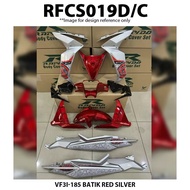 Body Cover Set Rapido VF3i SYM 185 BATIK Blue Silver Red Accessories Motor Malaysia SYM185 ABS VF3i 
