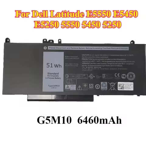 Battery Compatible G5M10 for Dell Latitude E5550 E5450 E5250 5550 5450 5250 3150 3160 8V5GX R9XM9 1K