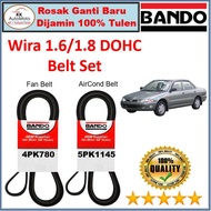 BANDO - Proton Wira 1.6/1.8 DOHC Bando Original Alternator Fan Belt  Air Con [ 4PK780 + 5PK1145 ]
