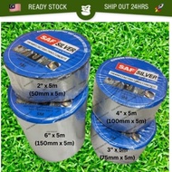 SAF Instantseal Alu Bitumen Tape Anti Leak Dry Fix Flashing Strip Pelekat Atap Bumbung Getah Anti Bo