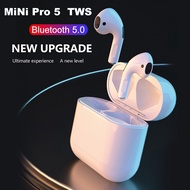 Hot Selling Mini Pro5 TWS 5.0 Bluetooth Headset Gaming Headset Mobile Phone Wireless Earbuds Hands-Free Calling In-Ear Headset