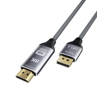 Data Adapter Cable DP To HDMI 4K @ 120Hz 8k Hd 30hz Large Conversion 144hz