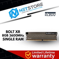 KLEVV BOLT XR 8GB DDR4 3600 GAMING MEMORY SINGLE RAM KD48GU880-36A180B