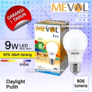 Meval Eco 9W White Bulb 9 Watt 9Watt Led Lamp