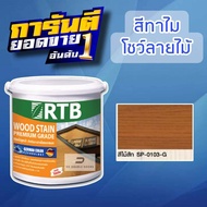 สี่ทาไม้สูตรน้ำ RTB เลือกสีและขนาดได้ สีไม้ สีไม้สัก สีไม้สักอ่อน สีโอ๊ค สีทาบ้าน RTB WOODSTAIN สีทา