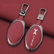 High Quality Auto Alloy Leather Car Key Case Cover For Xiaopeng Xpeng P7 P7i P5 G3 G3i G9 G6 22-23 K