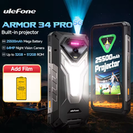 【Local】Ulefone Armor 34 Pro 5G AI Rugged Phone 25500mAh Up to 32GB+512GB Built-in Projector 120Hz 6.
