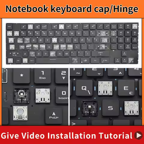Replacement Keycap Key cap &Scissor Clip&Hinge For Asus ROG Strix SCAR 17 G733Q G733QSA G733QR G733 