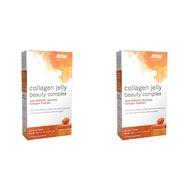 NOW Solutions, Collagen Jelly Beauty Complex, Sweet Orange Flavor, 10 Jelly Sticks (Pack of 2)